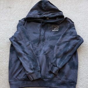 MTV Navy Tie-Dye Pullover Hoodie